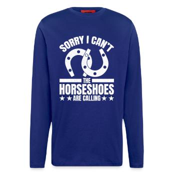 sorry I can't the horseshoes are calling - Langarmshirt - made by SPREAD  - Iconic Blue - Vorne
