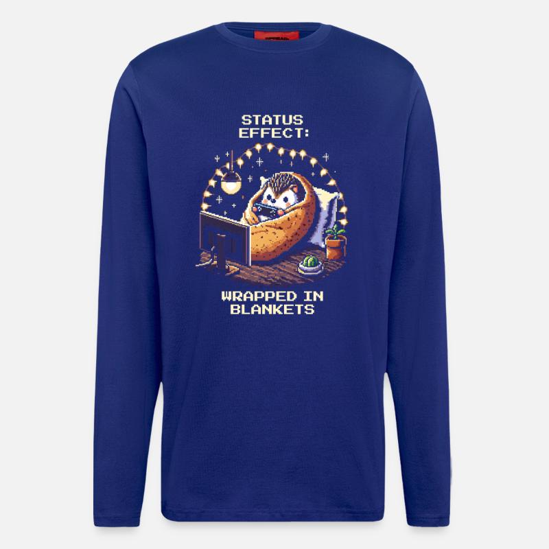 Status: Eingekuschelt in Decken - Langarmshirt - made by SPREAD  - Iconic Blue