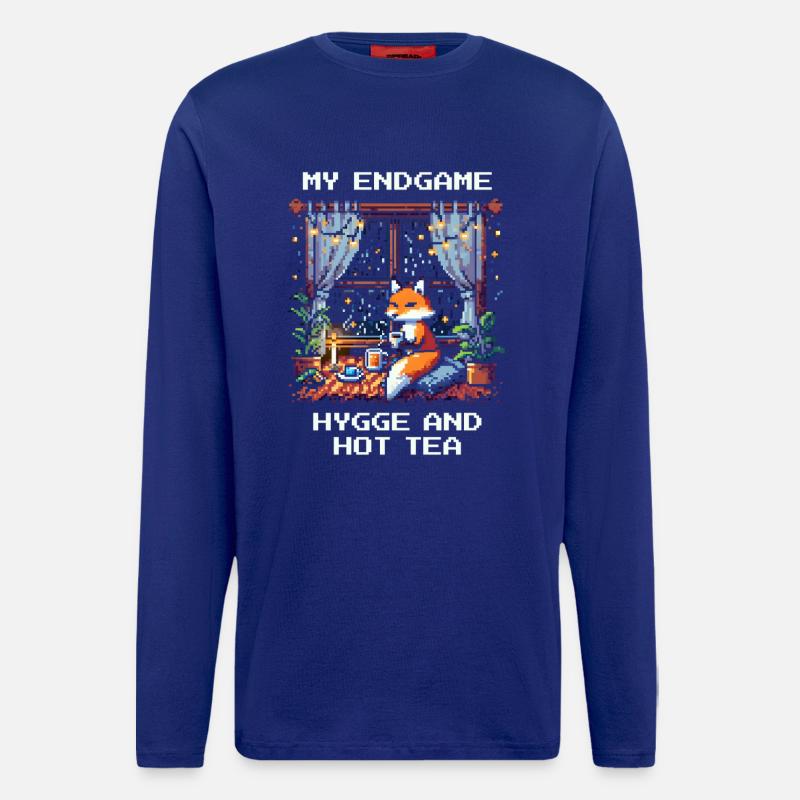 Endgame: Hygge und heißer Tee - Langarmshirt - made by SPREAD - Iconic Blue