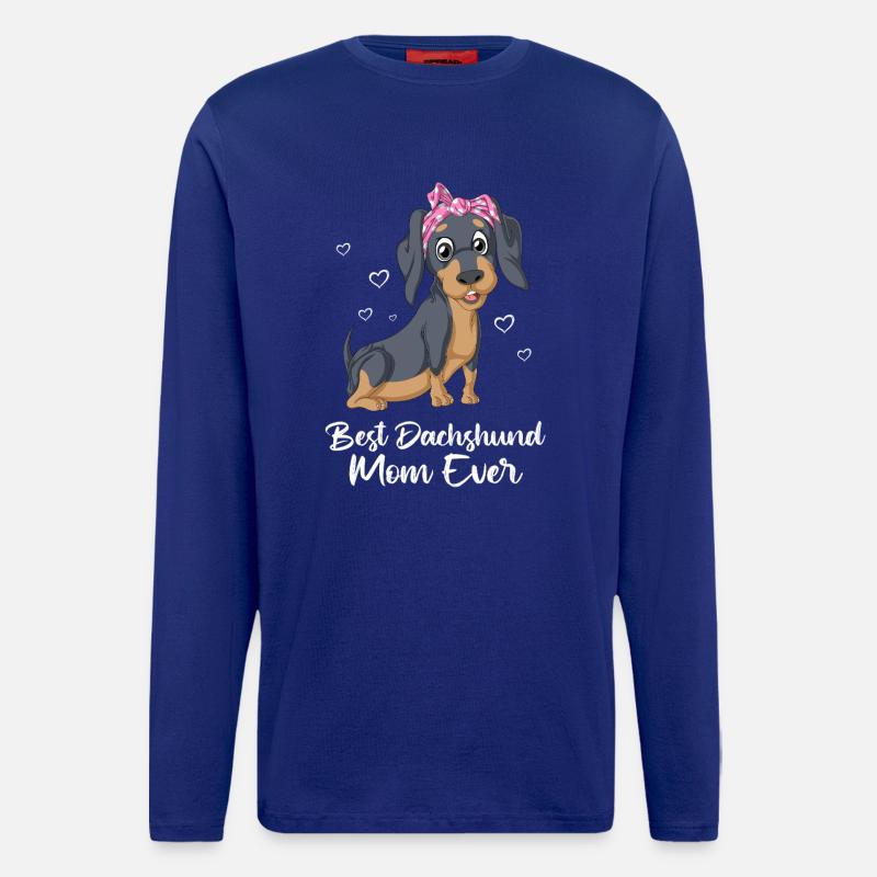 Dackel Mama - Langarmshirt - made by SPREAD  - Iconic Blue