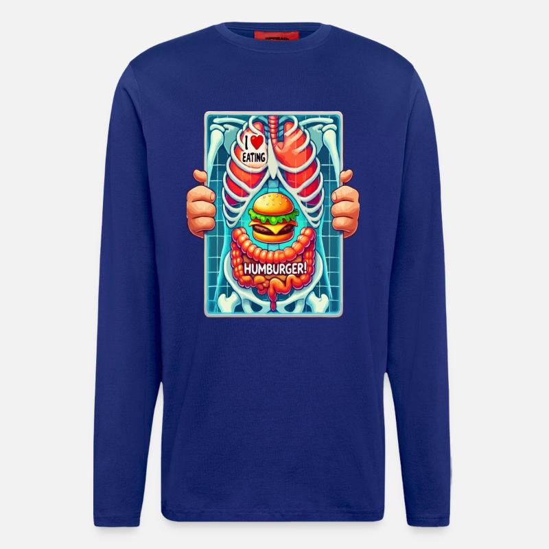 Ich liebe Hamburger - Langarmshirt - made by SPREAD  - Iconic Blue