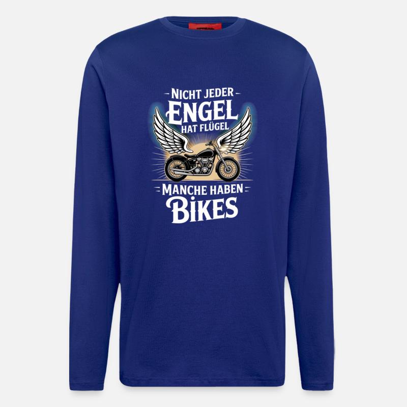Engel ohne Flügel – Bikes - Langarmshirt - made by SPREAD - Iconic Blue