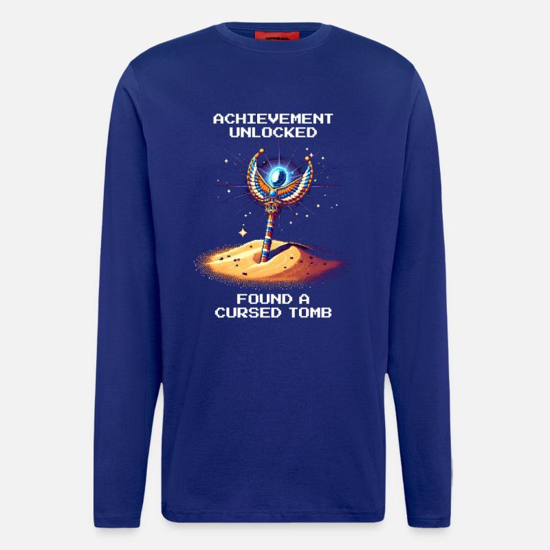 Achievement: Cursed Tomb Found | Egypt - Longsleeve - made by SPREAD  - Iconic Blue