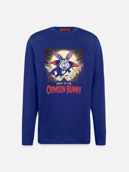 Night of the Crimson Bunny - Bunny Design - Longsleeve - made by SPREAD - Iconic Blue