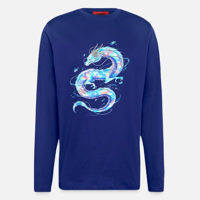 Ätherischer Wasserdrache - Langarmshirt - made by SPREAD  - Iconic Blue