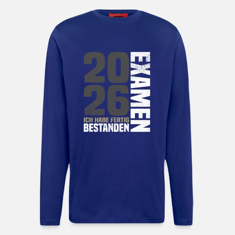 Exam passed 2026 - I'm done - Longsleeve - made by SPREAD  - Iconic Blue