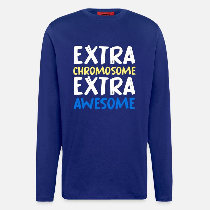 Extra Chromosome Extra Awesome - Langarmshirt - made by SPREAD  - Iconic Blue