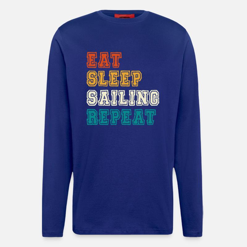 Eat Sleep Sailing Repeat - Longsleeve - made by SPREAD  - Iconic Blue