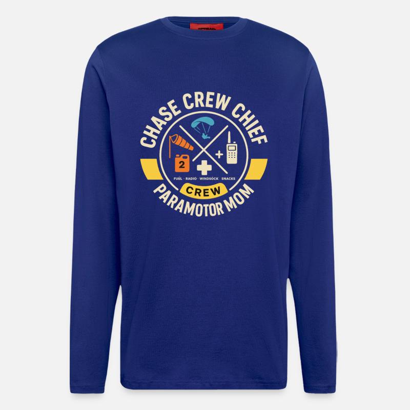 Chase Crew Chief Paramotor Mom - Longsleeve - made by SPREAD - Iconic Blue