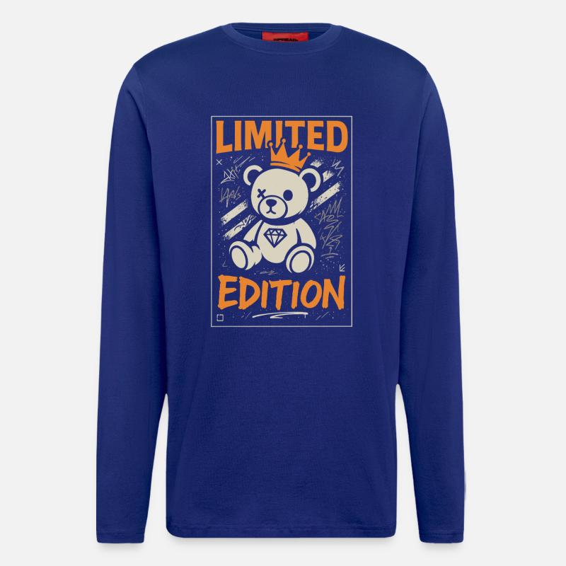 Limited Edition Teddybär Krone - Langarmshirt - made by SPREAD  - Iconic Blue