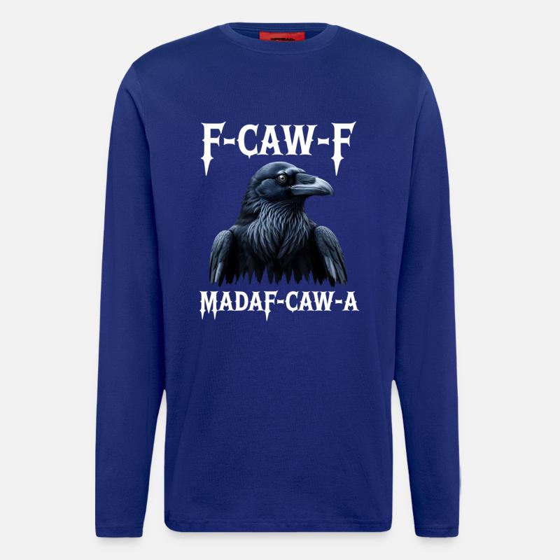 Ravens Gothic Graffiti Design - Longsleeve - made by SPREAD  - Iconic Blue