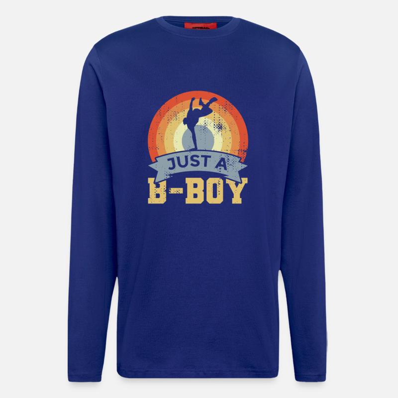 Breakdancer Junge - Langarmshirt - made by SPREAD  - Iconic Blue