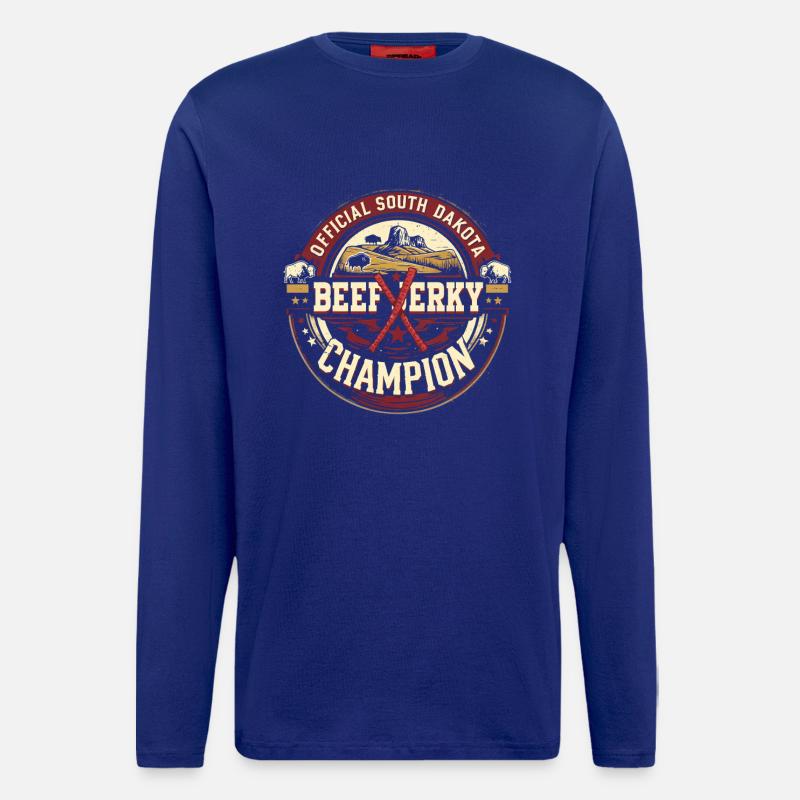 Beef Jerky South Dakota - Longsleeve - made by SPREAD  - Iconic Blue