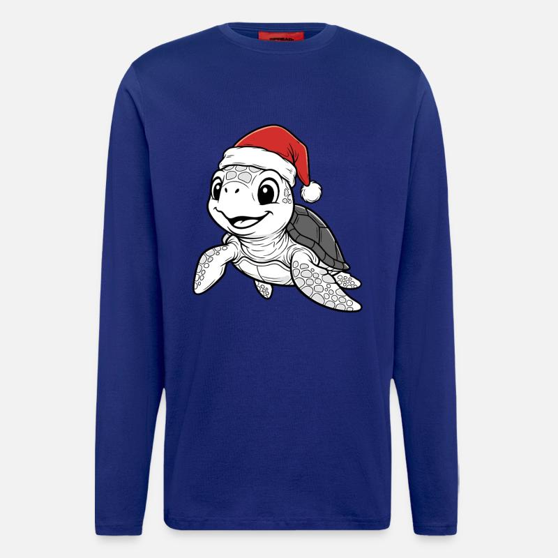 Christmas Turtle - Longsleeve - made by SPREAD  - Iconic Blue