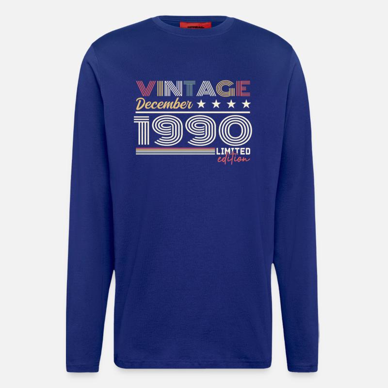 Geschenk Dezember 1990 - Langarmshirt - made by SPREAD  - Iconic Blue