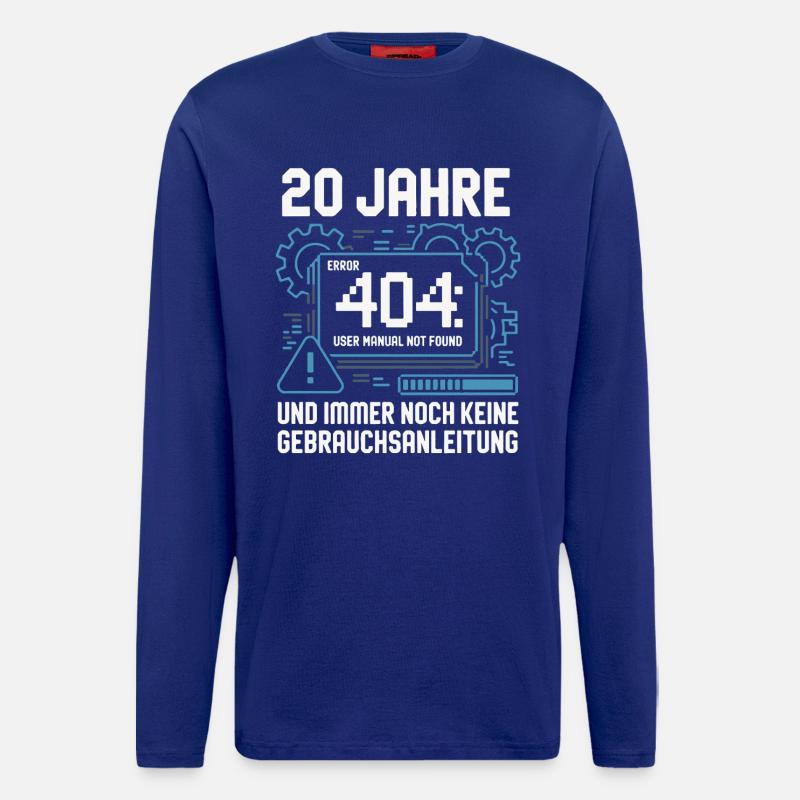 20 Jahre Technik 404 Fehler - Langarmshirt - made by SPREAD  - Iconic Blue