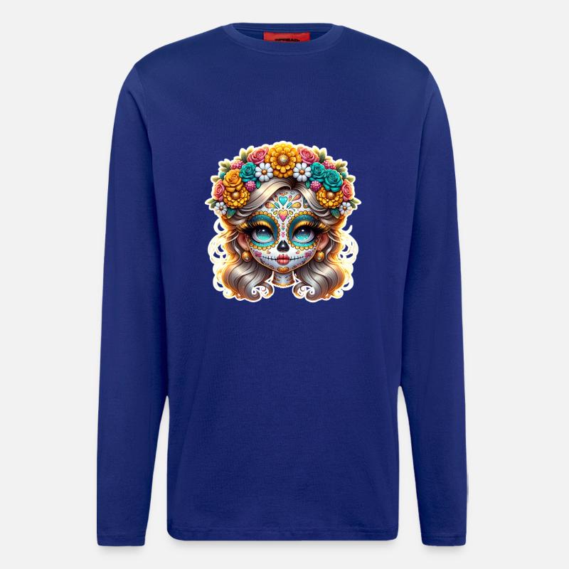 La Catrina - Langarmshirt - made by SPREAD - Iconic Blue