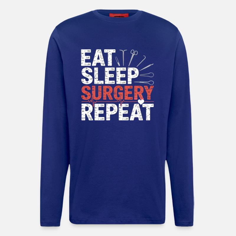 Eat Sleep Surgery Repeat - Longsleeve - made by SPREAD  - Iconic Blue