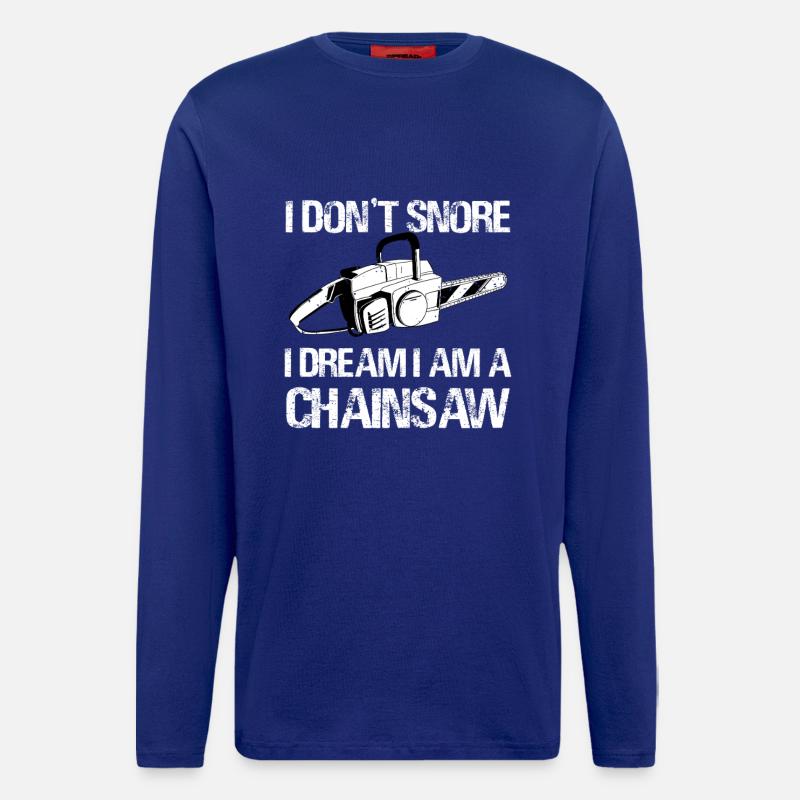 I Dream I Am a Chainsaw - Langarmshirt - made by SPREAD  - Iconic Blue