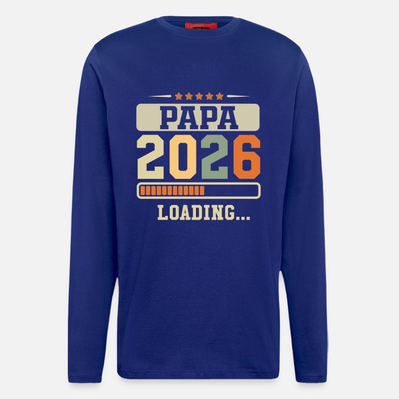 Dad 2026 Loading Future Dad Gift - Longsleeve - made by SPREAD  - Iconic Blue