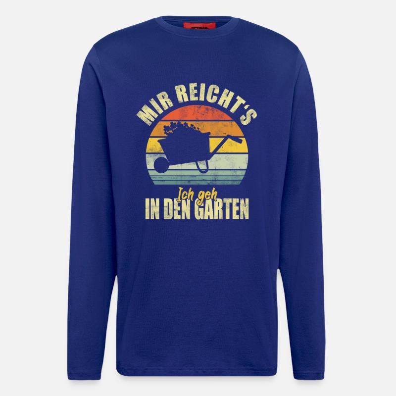 Garten Gärtner Gartenarbeit Lustiger Spruch - Langarmshirt - made by SPREAD - Iconic Blue