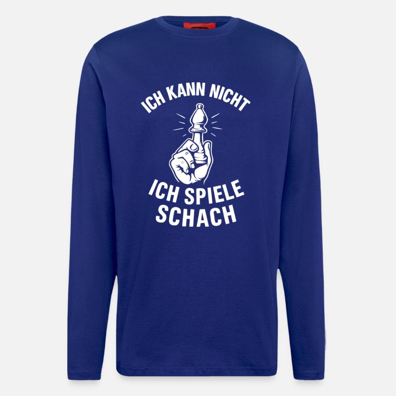 Schach Ausrede - Langarmshirt - made by SPREAD  - Iconic Blue