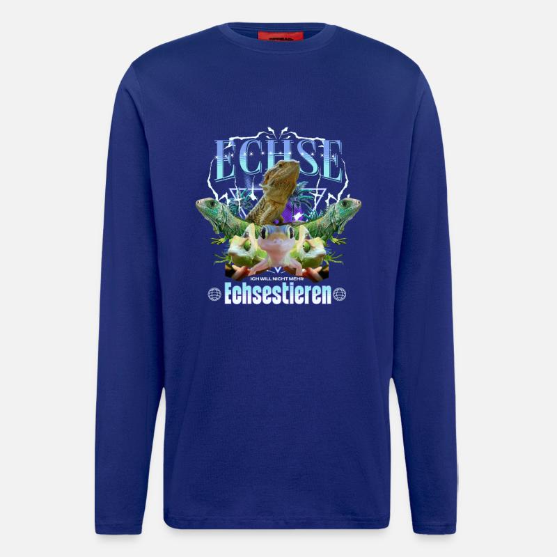 Lizard Y2K Bootleg - Longsleeve - made by SPREAD  - Iconic Blue