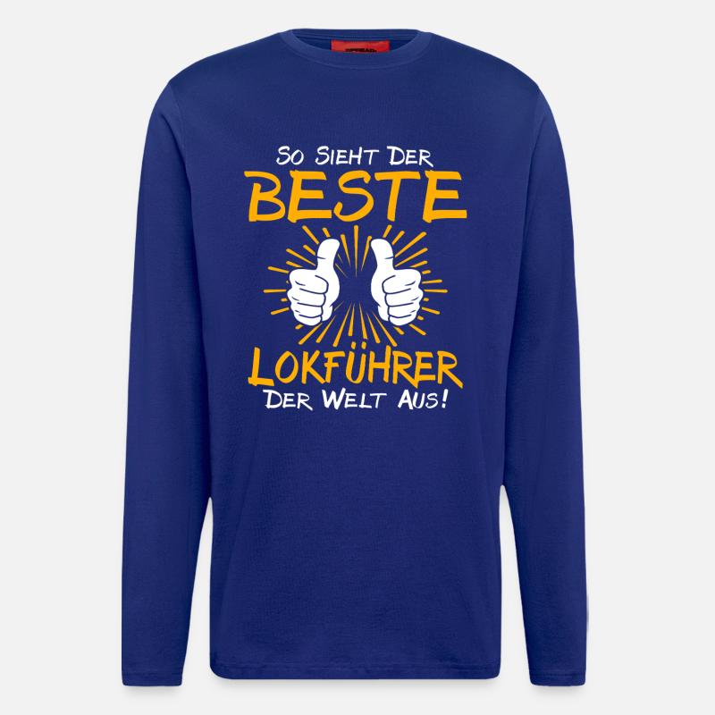 Train Driver Gift Idea - Longsleeve - made by SPREAD  - Iconic Blue