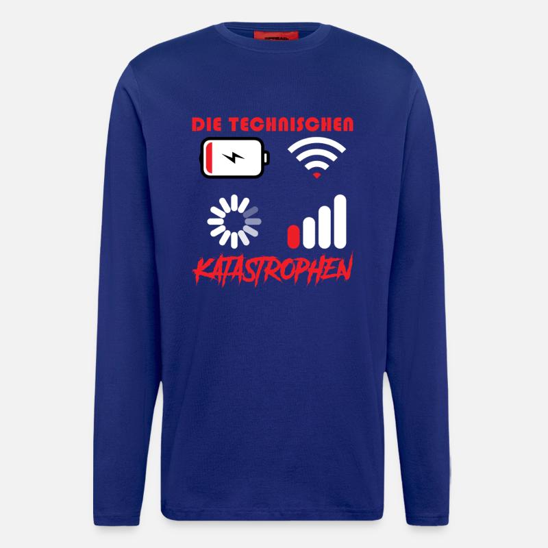 Computer THE TECHNICAL DISASTERS FUNNY - Longsleeve - made by SPREAD  - Iconic Blue