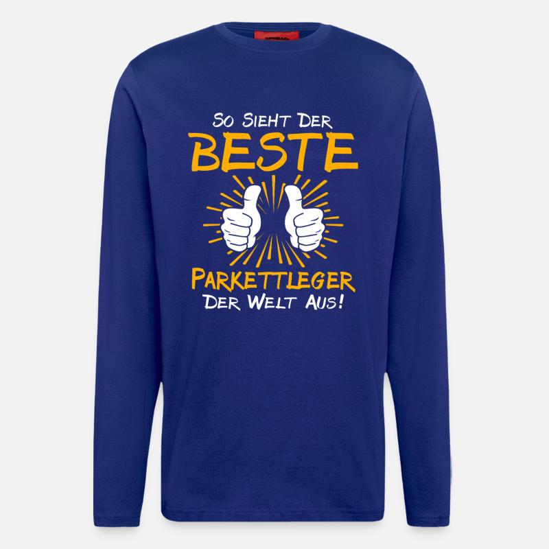 Parkettleger Geschenkidee - Langarmshirt - made by SPREAD  - Iconic Blue