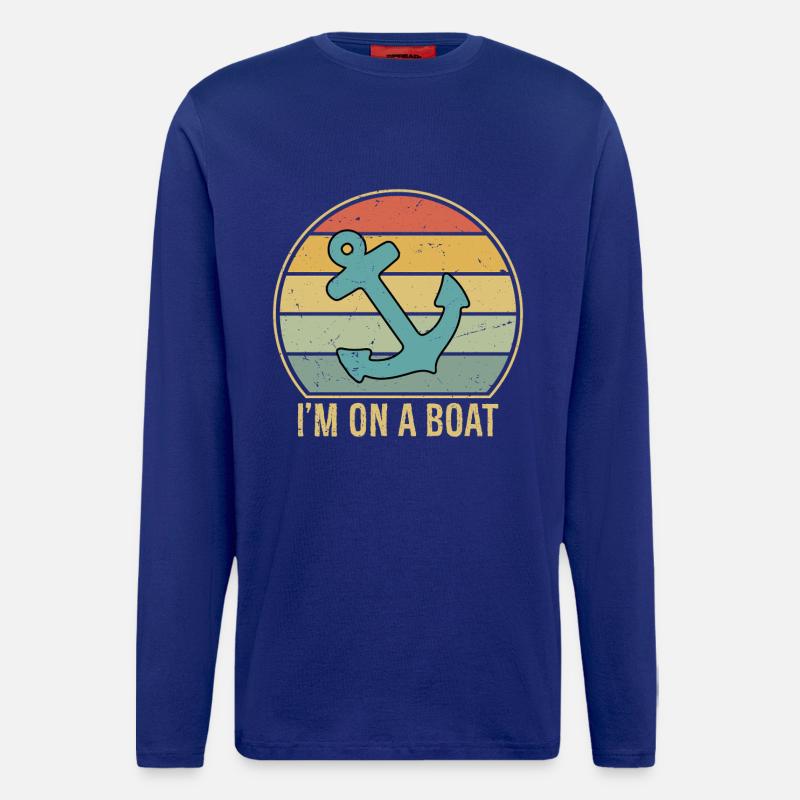 I'm On A Boat - Langarmshirt - made by SPREAD  - Iconic Blue