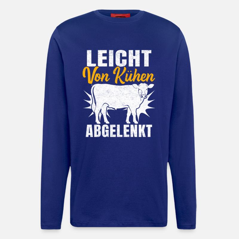 Easily distracted by cows - Longsleeve - made by SPREAD  - Iconic Blue