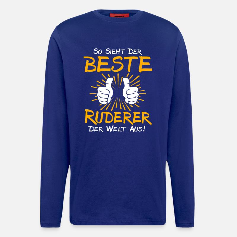 Ruderer Geschenkidee - Langarmshirt - made by SPREAD  - Iconic Blue