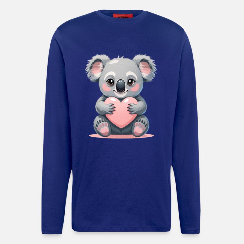 Cuddly koala with a heart - Longsleeve - made by SPREAD  - Iconic Blue