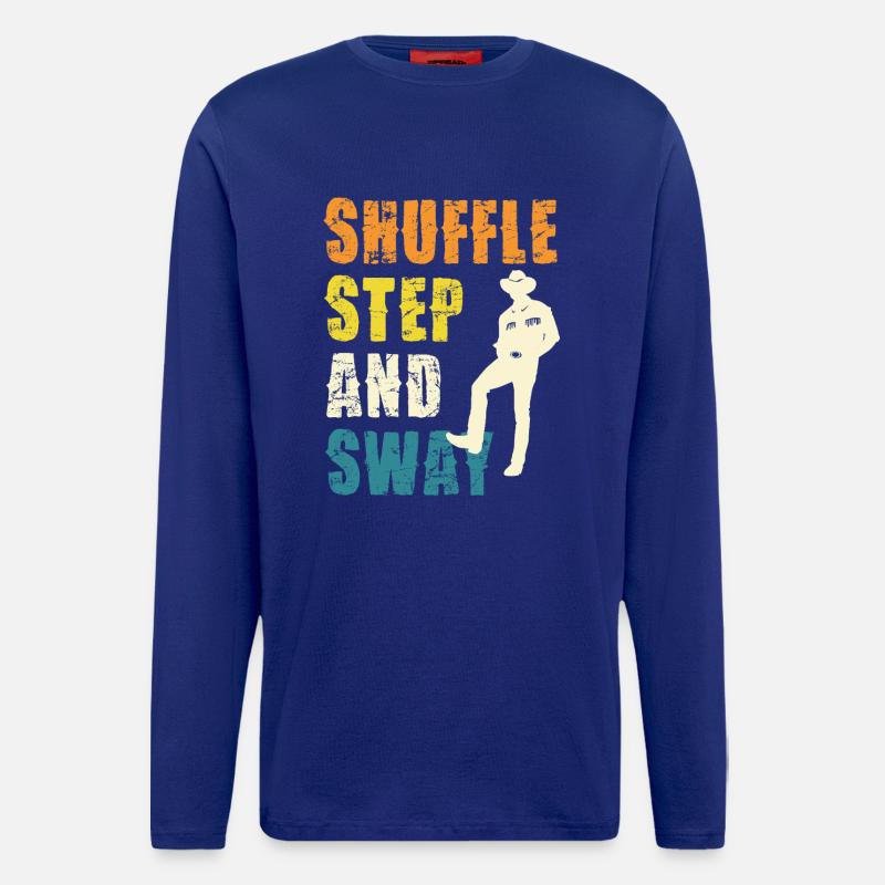 Shuffle Step und Sway - Langarmshirt - made by SPREAD  - Iconic Blue