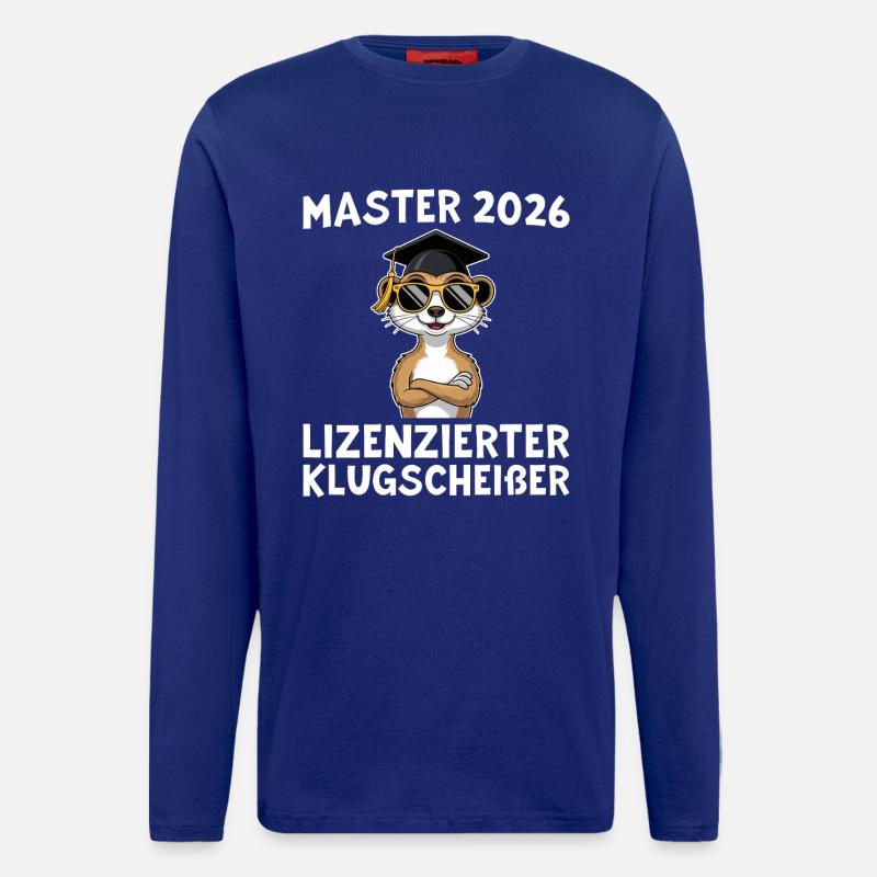 Abschlussprüfung 2026 Mastertitel Geschenkidee - Langarmshirt - made by SPREAD  - Iconic Blue
