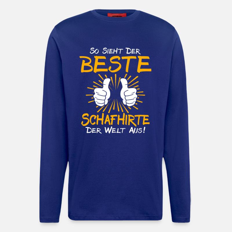 Schafhirte Geschenkidee - Langarmshirt - made by SPREAD  - Iconic Blue