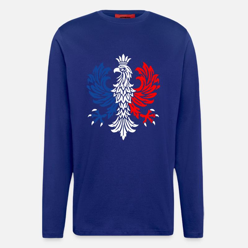 Trikolore-Adler-Emblem - Langarmshirt - made by SPREAD - Iconic Blue