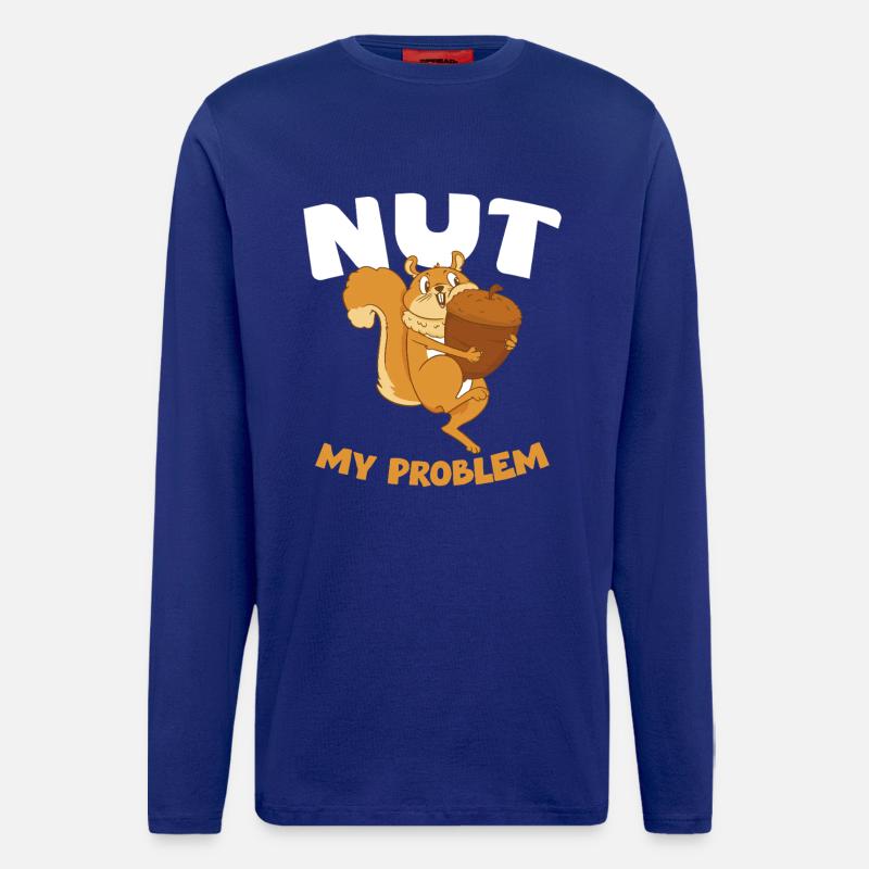 NUT MY PROBLEM Squirrel - Longsleeve - made by SPREAD  - Iconic Blue
