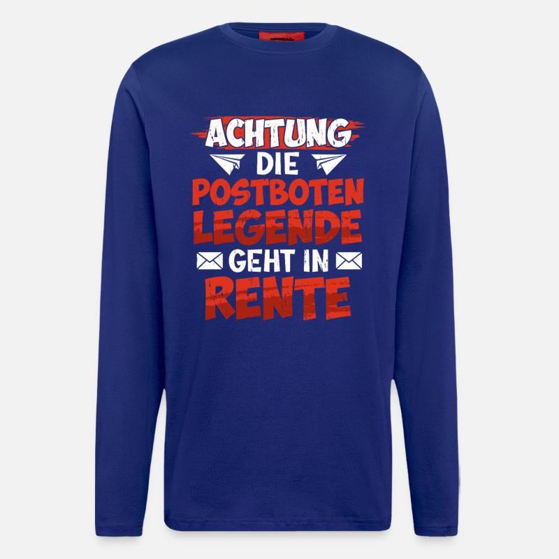 Retirement ATTENTION POSTMAN LEGEND RETIRES - Longsleeve - made by SPREAD - Iconic Blue