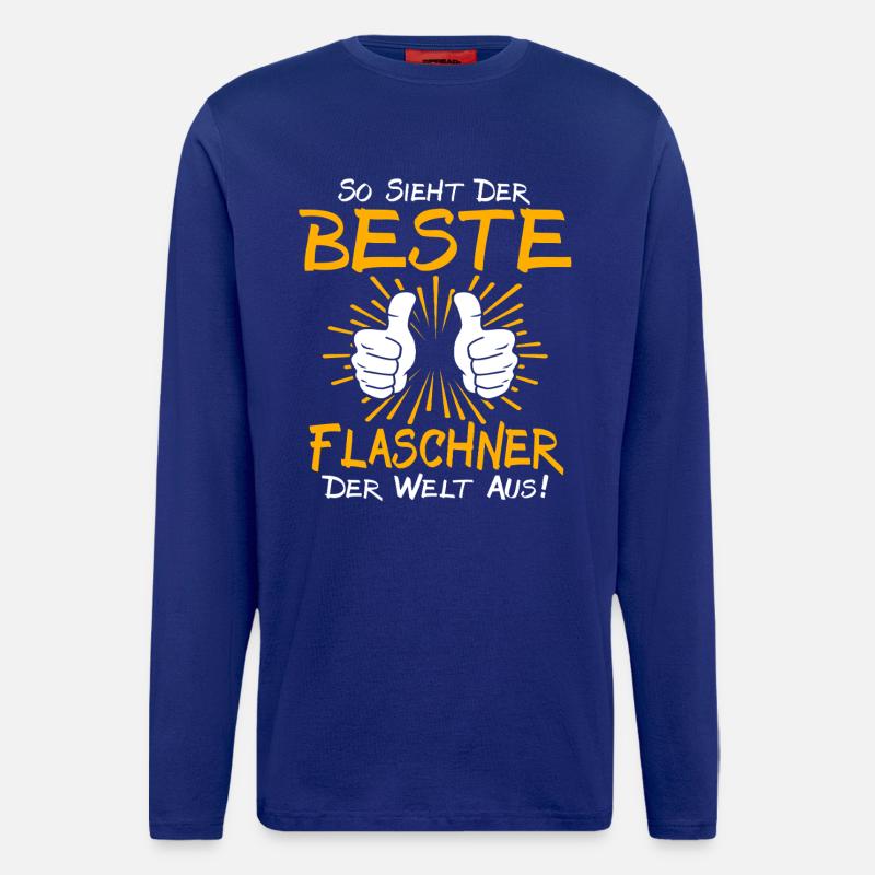 Flaschner Gift Idea - Longsleeve - made by SPREAD  - Iconic Blue