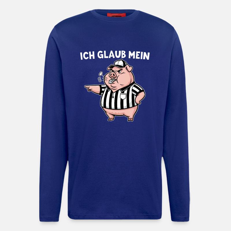 Referee My Pig Whistles - Referee - Longsleeve - made by SPREAD  - Iconic Blue