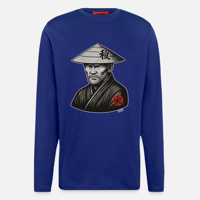 Reishut-Samurai-Krieger - Langarmshirt - made by SPREAD  - Iconic Blue