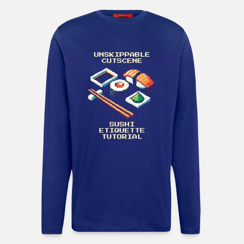 Unstoppable Cutscene | Sushi Etiquette Tutorial - Longsleeve - made by SPREAD - Iconic Blue