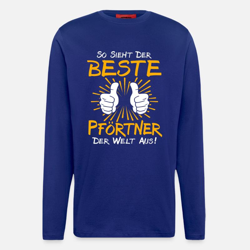 Pförtner Geschenkidee - Langarmshirt - made by SPREAD  - Iconic Blue
