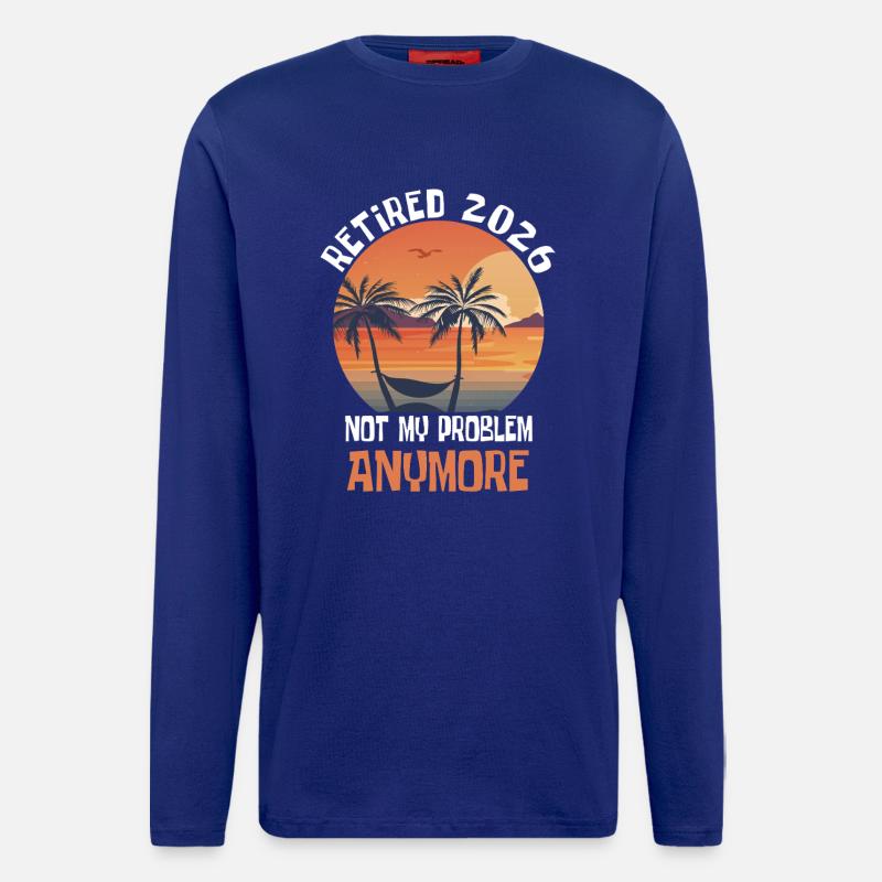 Ruhestand 2026 Rentner Geschenk - Langarmshirt - made by SPREAD  - Iconic Blue