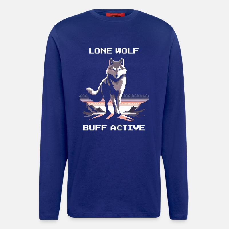 Lone Wolf aktiv | Wolf Power - Langarmshirt - made by SPREAD - Iconic Blue