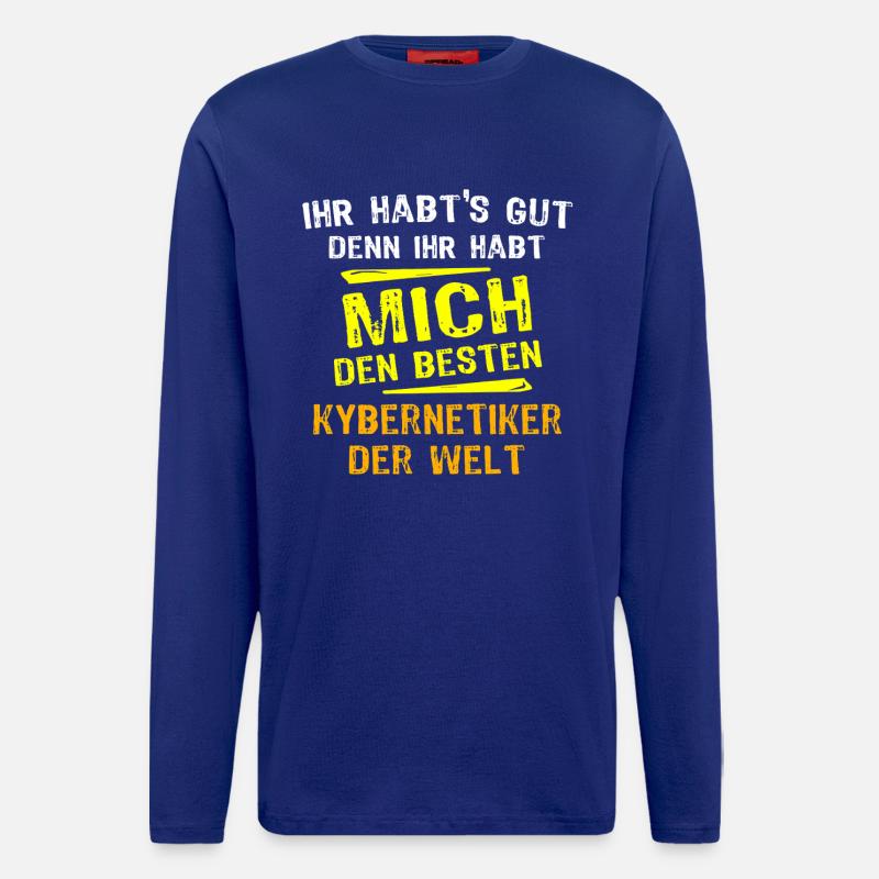 Kybernetiker Geschenk - Langarmshirt - made by SPREAD  - Iconic Blue