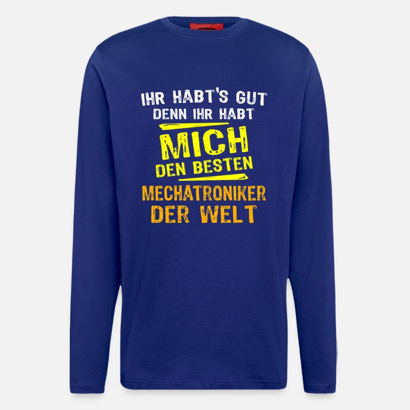 Mechatronics Technician Gift - Longsleeve - made by SPREAD  - Iconic Blue