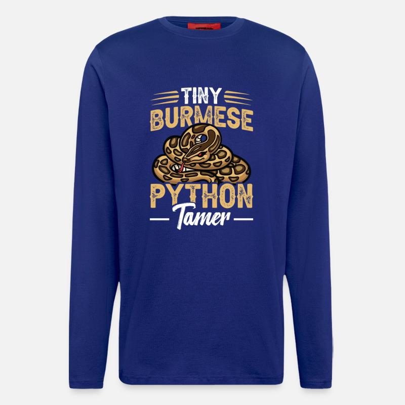  Python Tamer Snake Terrarium Reptile Keeper - Longsleeve - made by SPREAD  - Iconic Blue